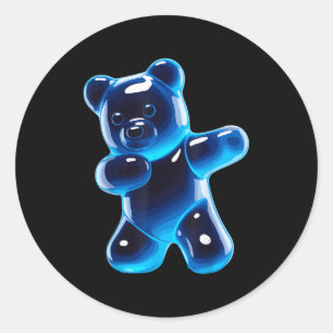 Adesivo Arte de Urso de Goma Engraçado para Homens Mulhere
