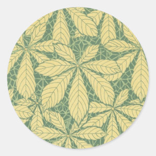 Adesivo arte deco natureza deixa arte padrão