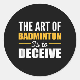 Adesivo Arte do Badminton Jogador de Badminton