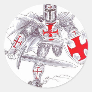 Adesivo Arte do cavaleiro de Templar