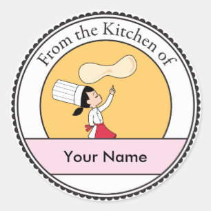 Adesivo Arte do cozinheiro chefe da pizza