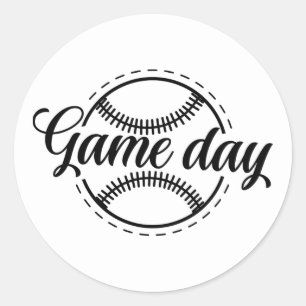Adesivo arte do dia do jogo de basebol