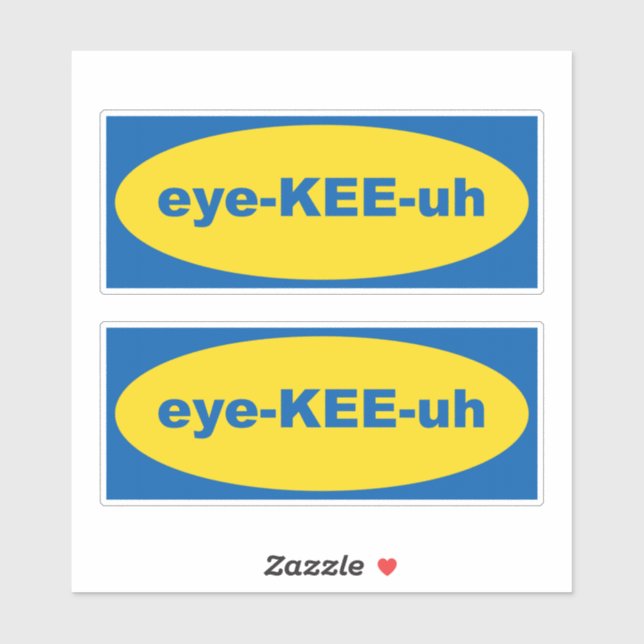 Adesivo Arte do Logotipo da IKEA (Folha)