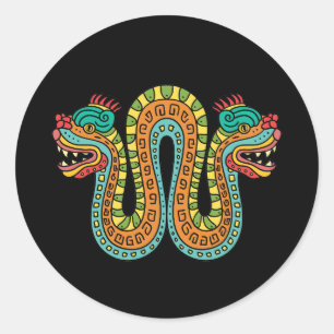 Adesivo Arte do México Cobra de Serpentes de Dupla Cabeça