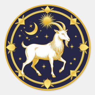 Adesivo Arte do Símbolo Astrológico de Capricórnio ♑✨