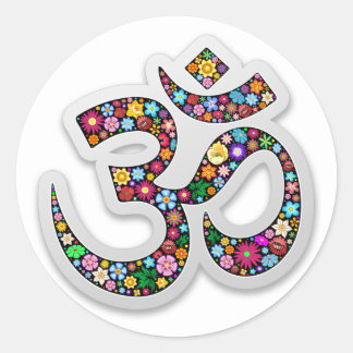 Adesivo Arte do Símbolo Floral Namaste