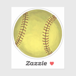 Adesivo Arte do softball