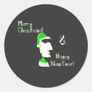 Adesivo Arte em pixel da Páscoa de Natal