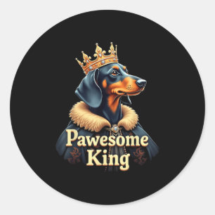 Adesivo Arte engraçada de cachorro Dachshund Rei Wiener Pa