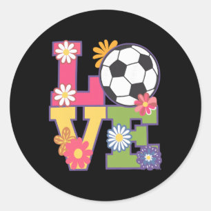 Adesivo Arte engraçada de futebol para mulheres, jogadoras