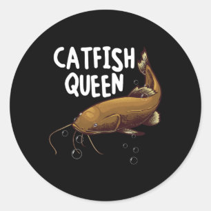 Adesivo Arte engraçada de gato pescando mulheres Mãe Rainh