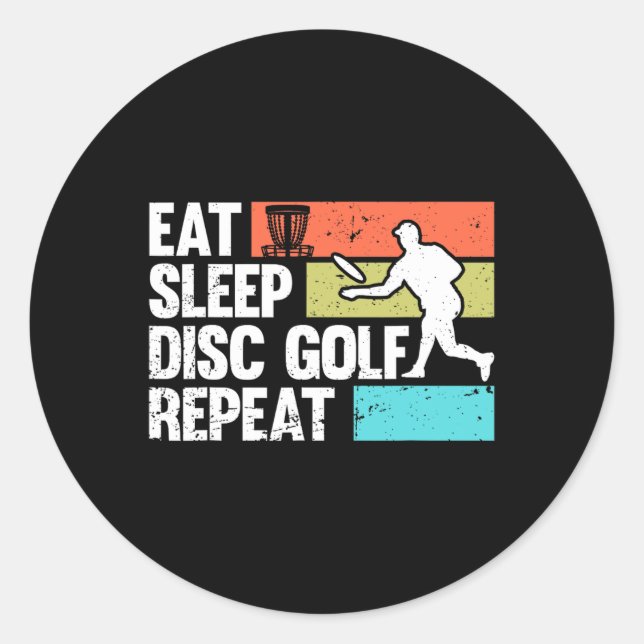 Adesivo Arte engraçada de golfe de disco para homens e mul (Frente)