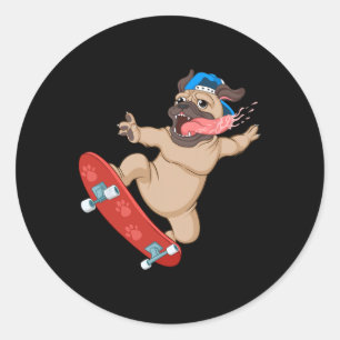 Adesivo Arte engraçada de skate para meninos e homens que 
