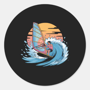 Adesivo Arte Engraçada de Windsurf para Homens Mulheres Wi