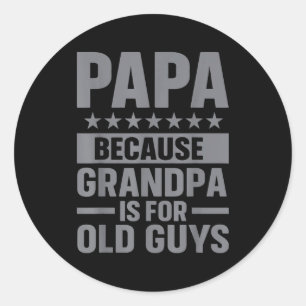 Adesivo Arte engraçada do Papai para o avô dos netos Dia d