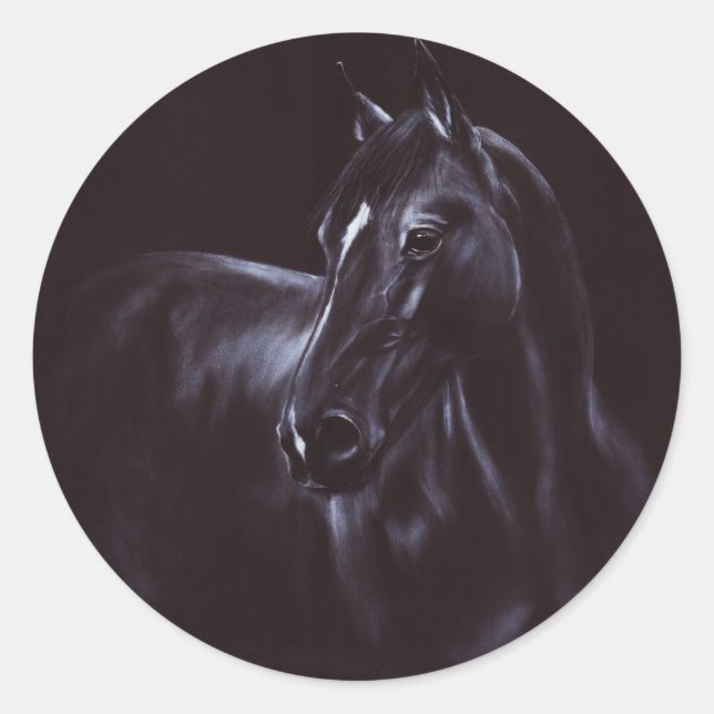 Adesivo Arte equina pintada à mão (Frente)