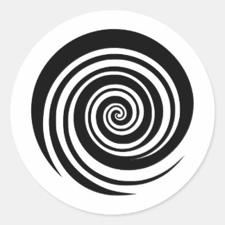 Adesivo Arte Espiral Elegante em Estilo Minimalista