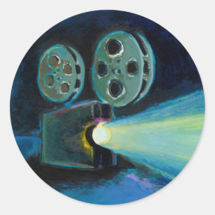 Adesivo Arte expressivo colorida da pintura do projetor de