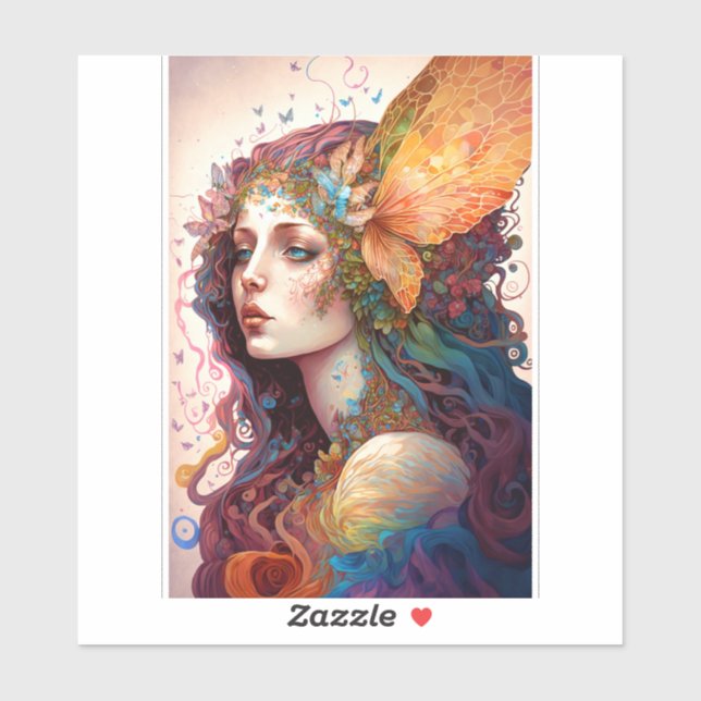 Adesivo Arte Fantástica Arco-Íris (Folha)