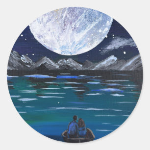 Adesivo Arte feita à mão - Amor ao Luar
