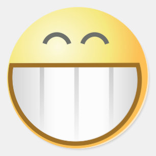 Adesivo Arte feliz do destino sorrir forçadamente da cara