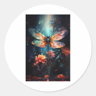 Adesivo Arte Flor Dragonfly - Vidro Estampado