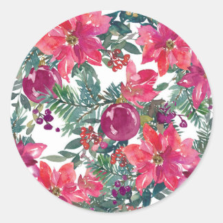 Adesivo Arte Floral de Natal