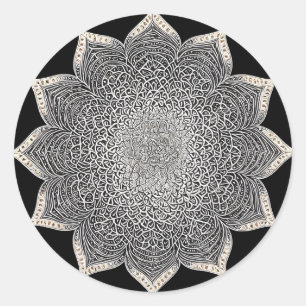 ADESIVO ARTE FLORAL MANDALA PARA MEDITAÇÃO ESPIRITUAL YOGA