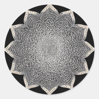 ADESIVO ARTE FLORAL MANDALA PARA MEDITAÇÃO ESPIRITUAL YOGA