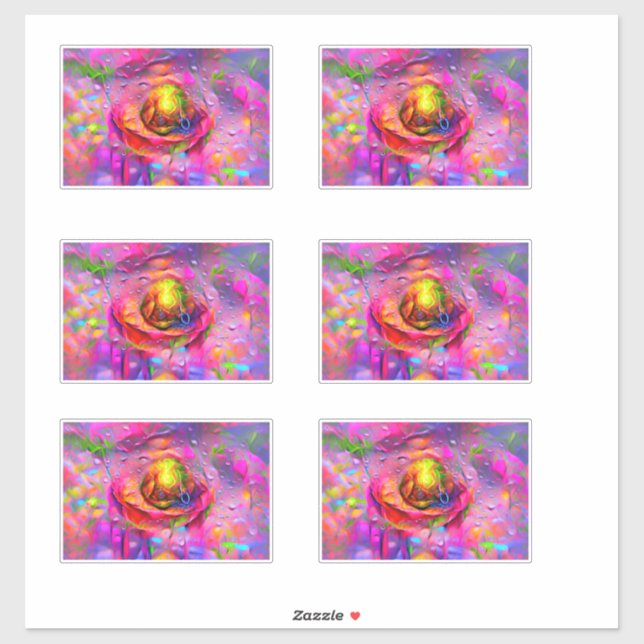 Adesivo Arte Floral Surreal (Folha)
