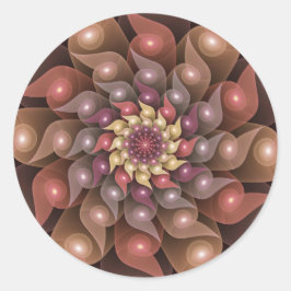 Adesivo Arte fractal abstrata moderna surreal brilhante