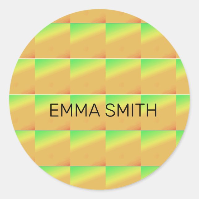 Adesivo Arte Geométrica, Cores Solares Tropicais Africanas (Frente)