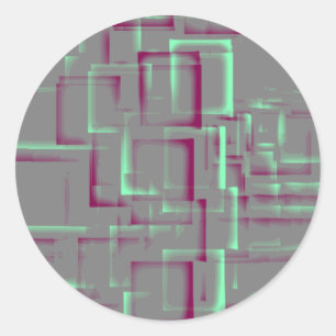 Adesivo Arte Geométrica "Raspberry Mint"