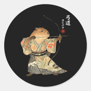Adesivo Arte Japonesa de Arco e Flecha Samurai Kyudo Capiv