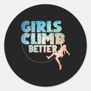 Adesivo Arte Legal de Climber de Rocha para Mulheres Menin
