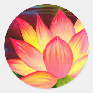 Adesivo Arte Lily Flor Chinesa Lotus
