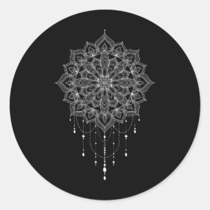 Adesivo Arte Mandala Zen Botânico Suculento Espiritual Boh