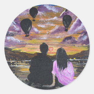 Adesivo Arte Manual – Pôr do Sol Juntos