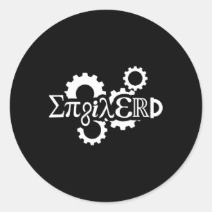 Adesivo Arte Mecânica do Engenheiro Enginerd Pi Day