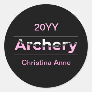 Adesivo Arte Moderna Minimalista da Archery - Arco Rosa