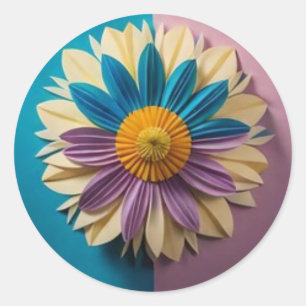 Adesivo Arte multicolor Floral Sticker