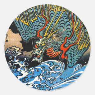 Adesivo Arte mythical legendária de Utagawa Kuniyoshi do