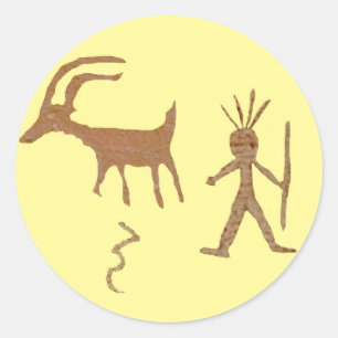 Adesivo Arte Nativa Americana, Petroglifos