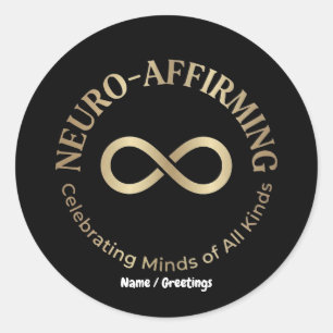 Adesivo Arte Neuroafirmativo Arco-íris Infinito Neurodiver