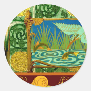 Adesivo Arte Nouveau das artes e dos artesanatos do design