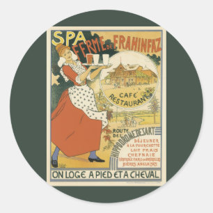 Adesivo Arte Nova Antiga, Cervejaria, Restaurante e Café