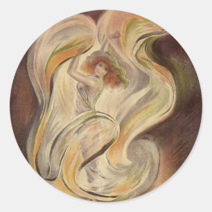 Adesivo Arte Nova Antiga, La Loie Fuller Dançarina Moderna