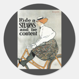 Adesivo Arte Nova Antiga, Pedale em Bicicletas Sterns