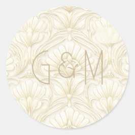 Adesivo Arte Ornamental Art Déco – Marfim | Luxo de Casame
