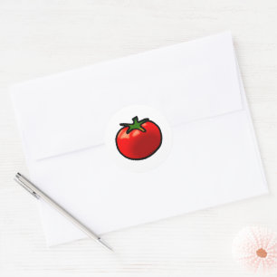 Adesivo Arte Personalizada De Tomate Vermelho